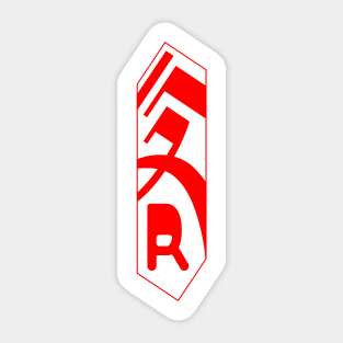 R Banner Sticker